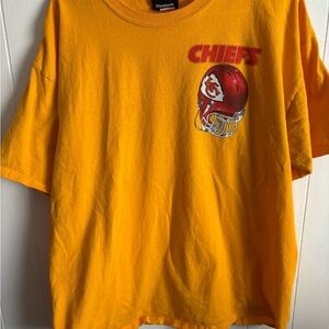 y2k kansas city chiefs 2010 reebok tshirt size large